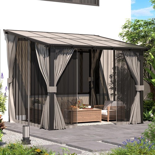Wall mounted hardtop - wall, gazebo