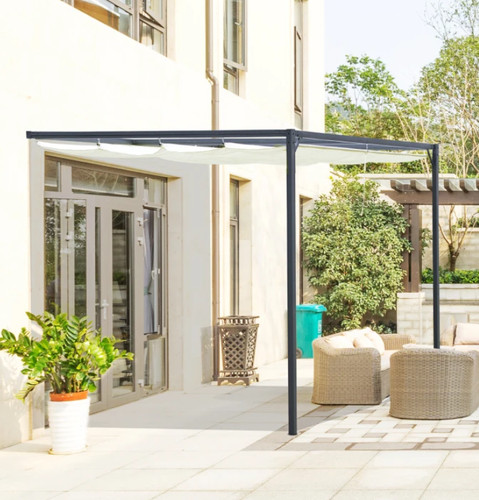 Wall mounted pergola - mounted, lean