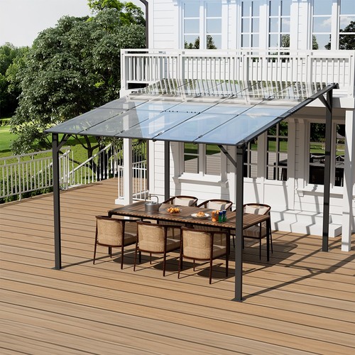3x3m lean gazebo outdoor - gazebo,