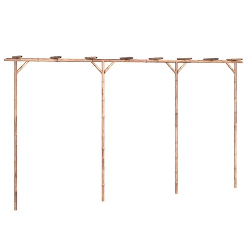 Pergola bamboo entranceway - pergola,