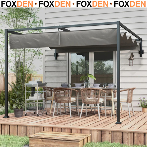 3x4m lean pergola with - to,