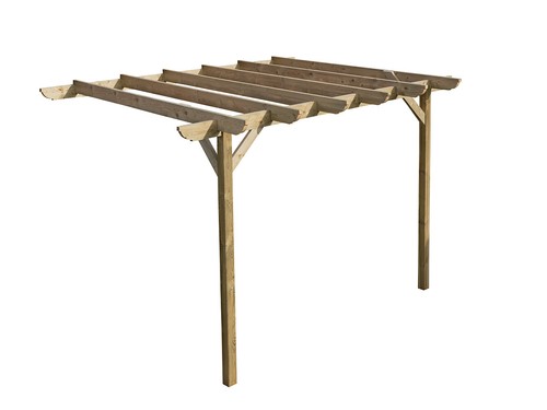 Wooden lean pergola kit - lean,