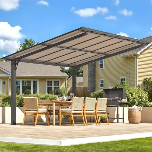 Hardtop lean gazebo - hardtop,