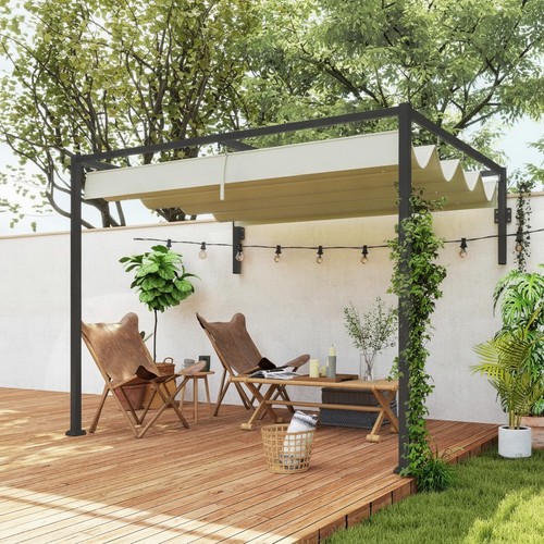 Pergola 2x3m wall mounted - pergola,