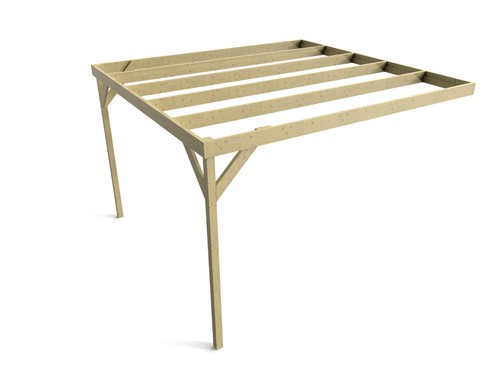 Wall mounted wooden - wooden, pergola