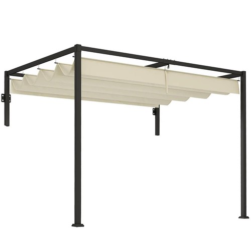 Lean to steel pergola - 2,