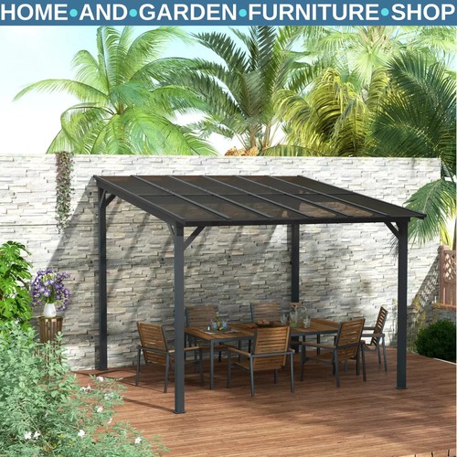 Lean metal pergola - lean, to